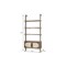 Homeroots 72" Light Brown Wood Adjustable Four Tier Etagere Bookcase with Two Doors 717454 - alternate 3