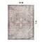 World Rug Gallery Beige Floral Medallion Washable Rug - Low Pile, Non-Slip 10 ft x 14 ft WR174BEIGE10X14 - alternate 2