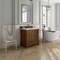 James Martin Vanities Brookfield 36 in. Single Vanity, Honey Oak w/ 3 cm Carrara White Marble Top 547-V36-HNO-3CAR - alternate 4