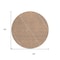 Homeroots 8' Terra Cotta And Ivory Round Geometric Washable Indoor Outdoor Area Rug 612156 - alternate 4