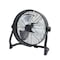 Edendirect 12-in 120 -Volt Indoor Black Oscillating Floor Fan Charger Included ZR-FD-1201L - alternate 2