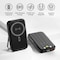 Alpha Digital Magnet Power Bank- 10,000mAh, 3 Cables, Wireless Charging - Black ZL329-BK - alternate 2