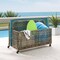 Crosley Ridley Wicker Outdoor Storage Pool Caddy CO7308BR-GY - alternate 5