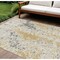 Homeroots 10' X 14' Gold And Ivory Abstract Washable Indoor Outdoor Area Rug 612616 - alternate 1