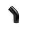 Hps Performance 4 in ID, 4-Ply High Temp Reinforced Silicone 45 Degree Elbow Coupler Hose, Black HTSEC45-400-BLK - alternate 1