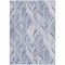Homeroots 5' X 8' Denim Blue And Sky Blue Geometric Washable Indoor Outdoor Area Rug 589213 - alternate 5