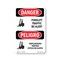 Signmission Safety Sign, OSHA Danger, 18" Height, Forklift Traffic Bilingual, D-1218-VPR-1265 OS-DS-D-1218-VPR-1265 - alternate 1