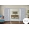 Sartodoors Sturdy Double Barn Door with Frosted Glass Grey 48x84 (2* 24x84) Solid Core Modern Interior VEREGIO7288DB-S-GRE-4884 - alternate 1