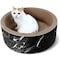Ipower Cat Scratch board Deluxe catnipï¼Œcircle shapeï¼Œ marble black PTFURNSCRATPADCIRLMB - alternate 1