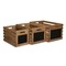 Homeroots Set of Three Black And Brown Solid Wood Crate, 3PK 487688 - alternate 1