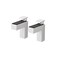 Dolle Eliot 4.4 in. H X 0.9 in. W X 2.6 in. D White Metal Shelf Clips 13428 - alternate 1