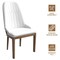 Leisuremod Verisma Collection Modern Wooden Dining Chair in White VC57W - alternate 5