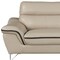 Homeroots 86" Beige Leather Sofa With Silver Legs 329491 - alternate 4