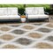 Homeroots 8' X 10' Chocolate And Ivory Ikat Washable Indoor Outdoor Area Rug 589089 - alternate 1