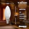 Bulbrite 5 Watt LED B11 Light Bulbs, Warm Dimming 3000K Soft White, 1800K Candlelight, 500 Lumens, 4PK 862885 - alternate 4
