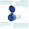 Walther-Werke Pin and Sleeve Connector, 60A, 3Ã¸Y 120/208 or 230, 3 Phase, 3 Pole, NEMA Not Rated 369509 - alternate 3