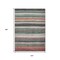 Homeroots 10' X 14' Pale Aqua Copper And Taupe Striped Washable Indoor Outdoor Area Rug 618267 - alternate 4