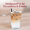 Smarty Had A Party 12 oz Clear with Silver Dots Round Disposable Plastic Tumblers 240 Cups, 240PK 518-S-CASE - alternate 5