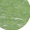 Homeroots 8' Green Blue And Ivory Round Abstract Washable Indoor Outdoor Area Rug 601052 - alternate 3