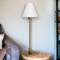 Homeroots 28" Brass Metal Candlestick Table Lamp With White Cone Shade 546097 - alternate 4