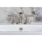 Kingston Brass Widespread Bathroom Faucet with Knurled Handle and Brass Pop-Up, Brushed Nickel KS4948KNL - alternate 4