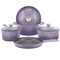 Megachef 7 Piece Enameled Cast Iron Cookware Set in Purple 750124529M - alternate 5