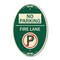 Signmission No Parking - Fire Lane With No Parking Symbo, 12 In X 18 In Architectural, Heavy Gauge Aluminum A-OV-G-1218-23810 - alternate 1