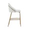 Manhattan Comfort Gracie Counter Stool  in White and Gold - Set of 3 3-CS019-GWH - alternate 2