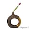 Uniquewise 11-inch Resin Ring Open Circle Design Vase Decorative Centerpiece with Artistic Style, Small QI004842.S - alternate 3