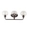 Jonathan Y Sandrine 26.25" 3-Light Iron/Seeded Glass Cottage Rustic LED Vanity Light, Oil Rubbed Bronze JYL7528A - alternate 11