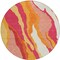 Homeroots 8' Blush Copper And Ivory Round Abstract Washable Indoor Outdoor Area Rug 600950 - alternate 5