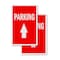 Signmission Parking With Up Arrow, A-Frame & 2 Decals Installed, Heavy-Duty Plastic Frame SBHD-D-2436-Parking With Up Arrow - alternate 3