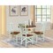 Whitewood Industries Rectangular Extension Dining Table W/ 4 Chairs, 36 in W, 30.1 in L, 48 in H, Parawood, 5 K79-36RXT-27B-C10-4 - alternate 2