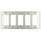 Leviton 5-Gang Decora/GFCI Wallplate, Std, Brass, SS Device Mount 84423-40 - alternate 1
