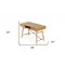 Homeroots 48" Oak Modern Rectangular Writing Desk With Two Drawers 482426 - alternate 4