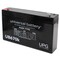 Upg Sealed Lead Acid Battery, 6 V, 7Ah, UB670, F1 Faston Tab Terminal, AGM Type D5734 - alternate 1