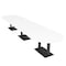 Skutchi Designs Racetrack Conference Table With Power Unit, 48 in W, 216 in L, White HAR-RAC-48X216-DOU.BK-W960-NA - alternate 1