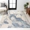 Jonathan Y Marmo Abstract Marbled Modern Blue/Cream 5 ft. x 8 ft. Area Rug CTP201B-5 - alternate 1