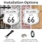 Signmission Oklahoma Route Marker Shield Sign Us 66, 6 Inch X 6 Inch, Plastic Sign SHI-P-6-426 - alternate 3