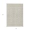 Homeroots 10' X 14' Beige And Ivory Geometric Washable Indoor Outdoor Area Rug 596080 - alternate 3