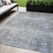 Homeroots 5' X 8' Taupe Blue And Green Abstract Washable Indoor Outdoor Area Rug 604271 - alternate 1