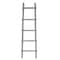 Homeroots 59" Gray Five Step Rustic Weathered Grey Wood Ladder Shelf 379914 - alternate 1