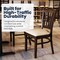 Flash Furniture HERCULES Vertical Slat Back Walnut Wood Restaurant Chair - Tan Vinyl Seat XU-DGW0008VRT-WAL-TNV-GG - alternate 6