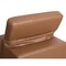 Homeroots 134" Chestnut Italian Leather Reclining Metal USB Sofa 720295 - alternate 3