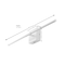 Jonathan Y Makena 28" Modern Minimalist Dimmable Integrated LED Metal Wall Sconce, White JYL7022G - alternate 7