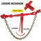 Vevor Chain Binder Ratchet Load Binder 3/8in-1/2in, 9215lbs for Tie Down, 2PK JL3/8-1/2-02P - alternate 4