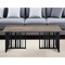 Homeroots 47" Oak and Black Wood And Metal Distressed Frame Coffee Table 572272 - alternate 1
