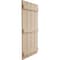 Ekena Millwork Rustic Four Board Spaced Board-n-Batten Rough Cedar Faux Wood Shutters, 23 1/2W x 76H, PR SHUBSS23X76RCPR - alternate 11