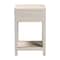 Baxton Studio Dansby Modern Beige Faux Shagreen 1-Drawer End Table 253-14072-ZORO - alternate 5