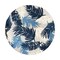 World Rug Gallery Vicenza Tropical Floral Indoor/Outdoor Area Rug 8 ft Round Navy 8011NAVY8RND - alternate 2
